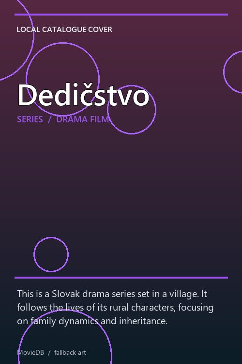 Dedičstvo poster
