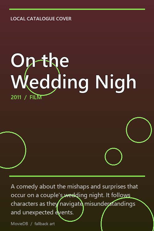 On the Wedding Nigh poster