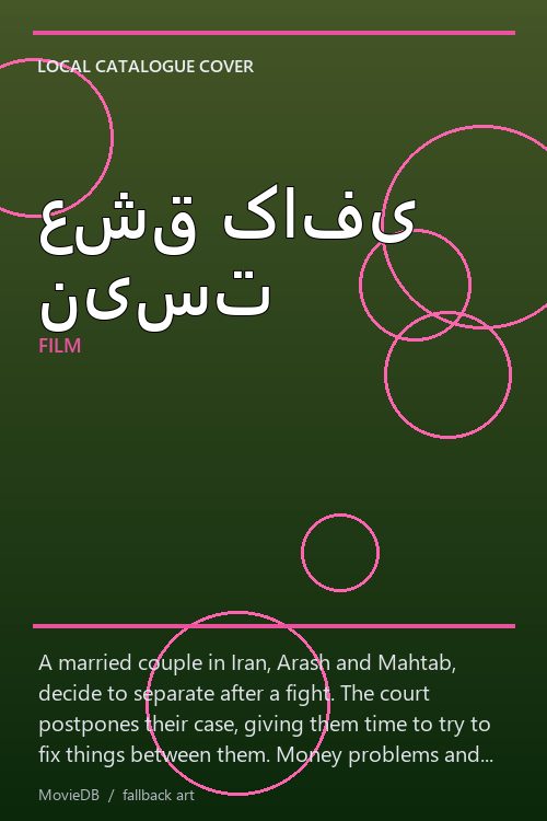 عشق کافی نیست poster