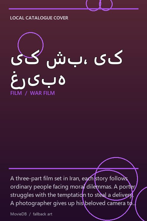 یک شب، یک غریبه poster