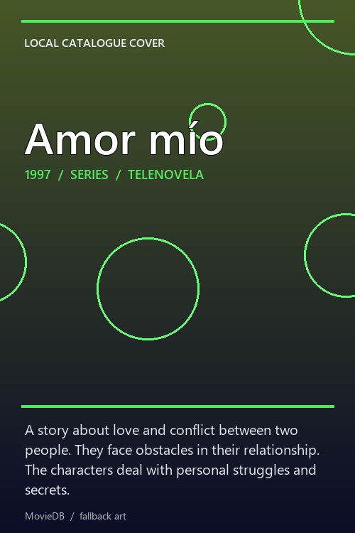 Amor mío poster