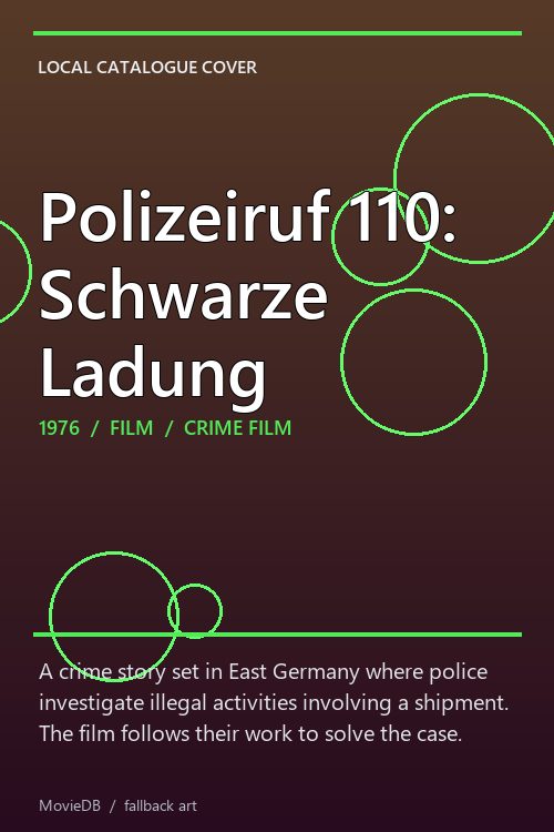 Polizeiruf 110: Schwarze Ladung poster