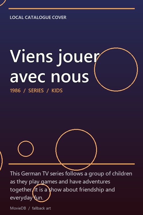 Viens jouer avec nous poster