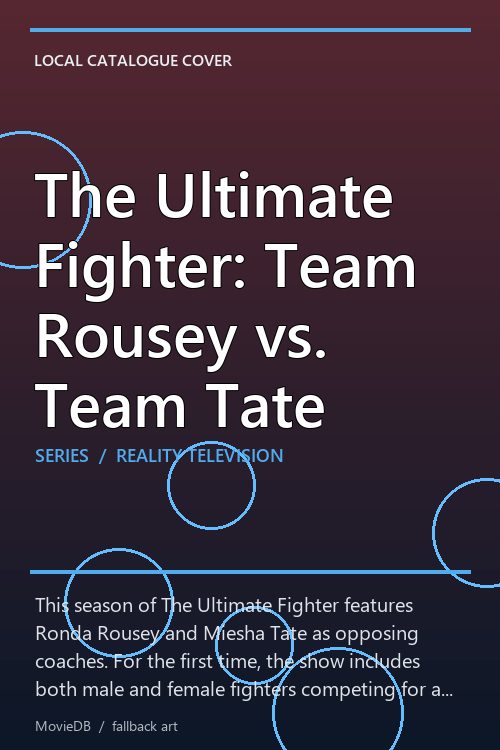 The Ultimate Fighter: Team Rousey vs. Team Tate poster