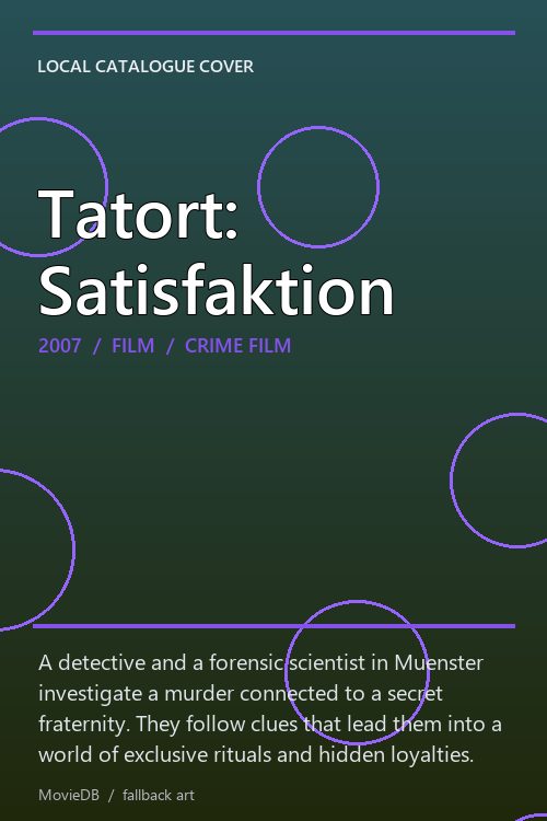 Tatort: Satisfaktion poster
