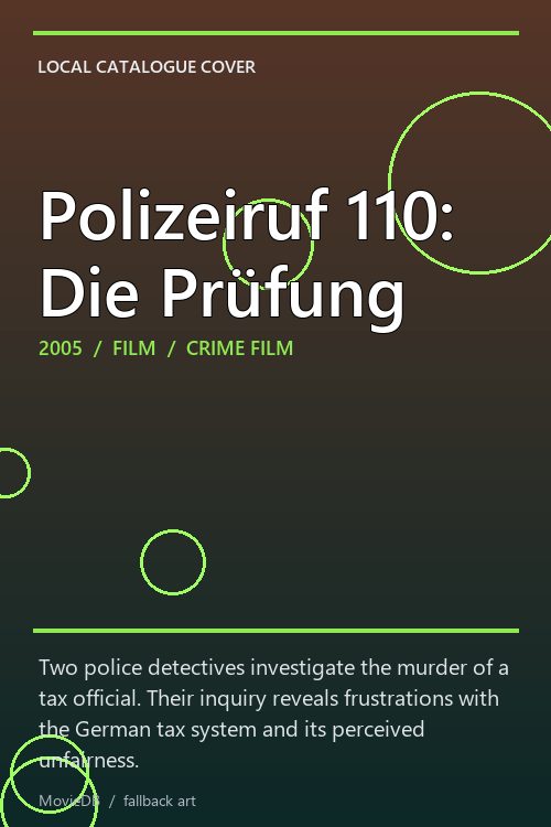 Polizeiruf 110: Die Prüfung poster