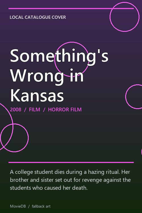 Something's Wrong in Kansas poster