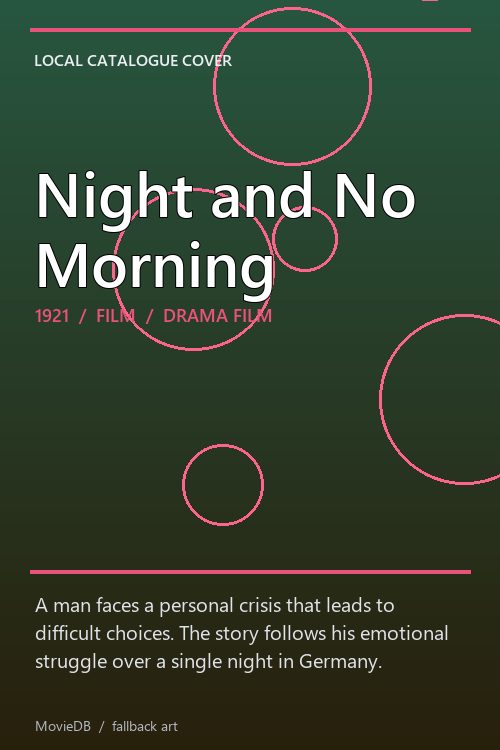 Night and No Morning poster