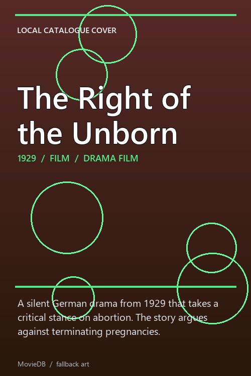 The Right of the Unborn poster