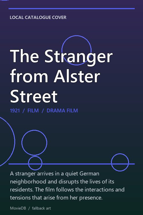 The Stranger from Alster Street poster