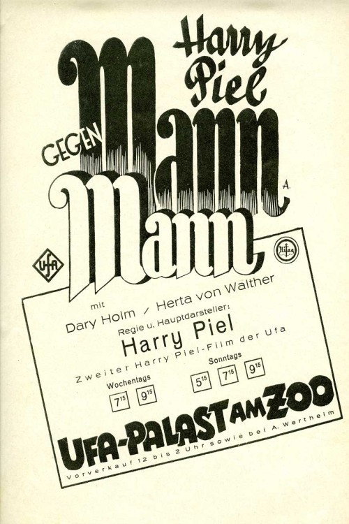 Man Against Man poster
