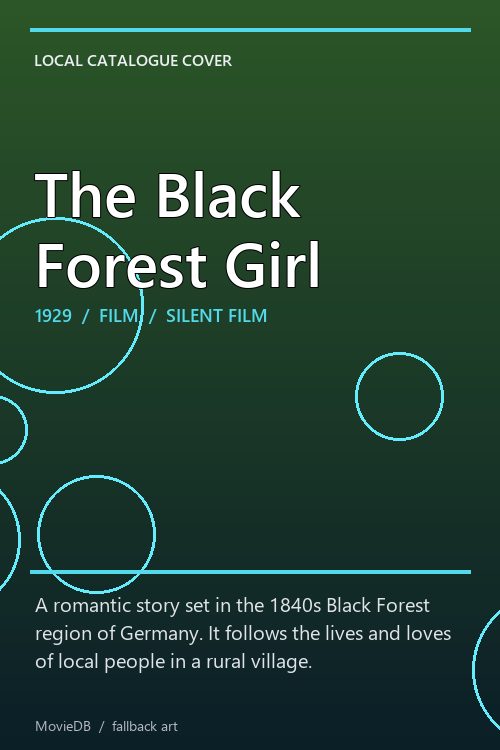 The Black Forest Girl poster