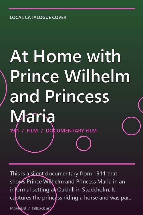 At Home with Prince Wilhelm and Princess Maria poster
