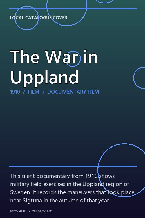 The War in Uppland poster