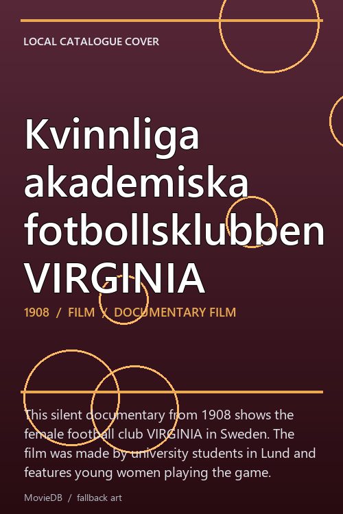 Kvinnliga akademiska fotbollsklubben VIRGINIA poster