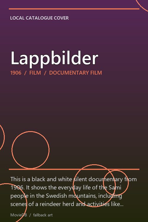 Lappbilder poster