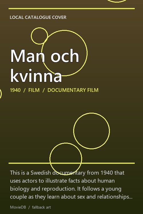 Man och kvinna poster