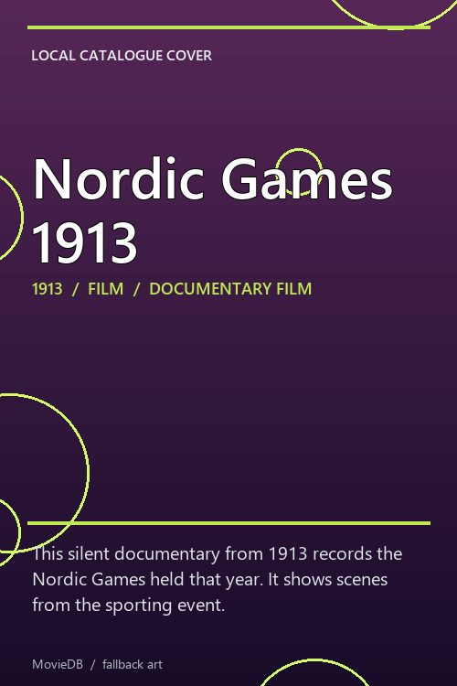 Nordic Games 1913 poster