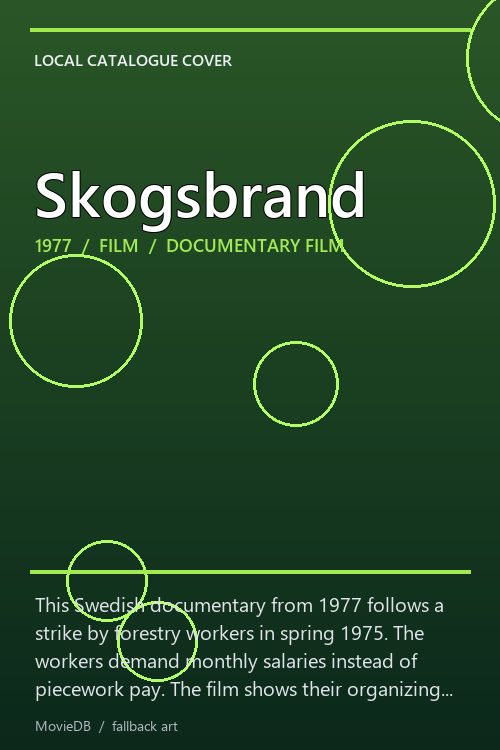 Skogsbrand poster