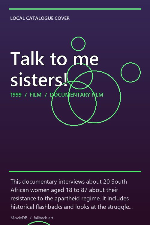 Talk to me sisters! poster