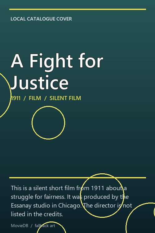 A Fight for Justice poster