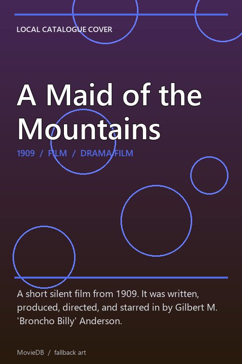 A Maid of the Mountains poster