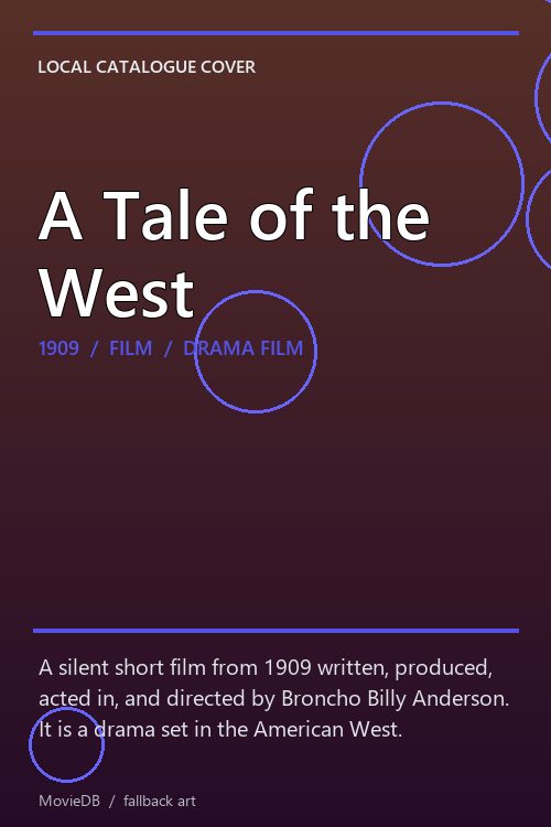 A Tale of the West poster