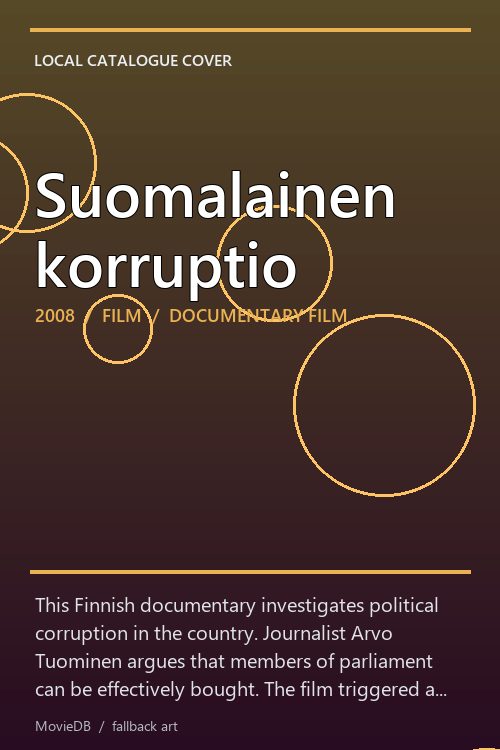 Suomalainen korruptio poster