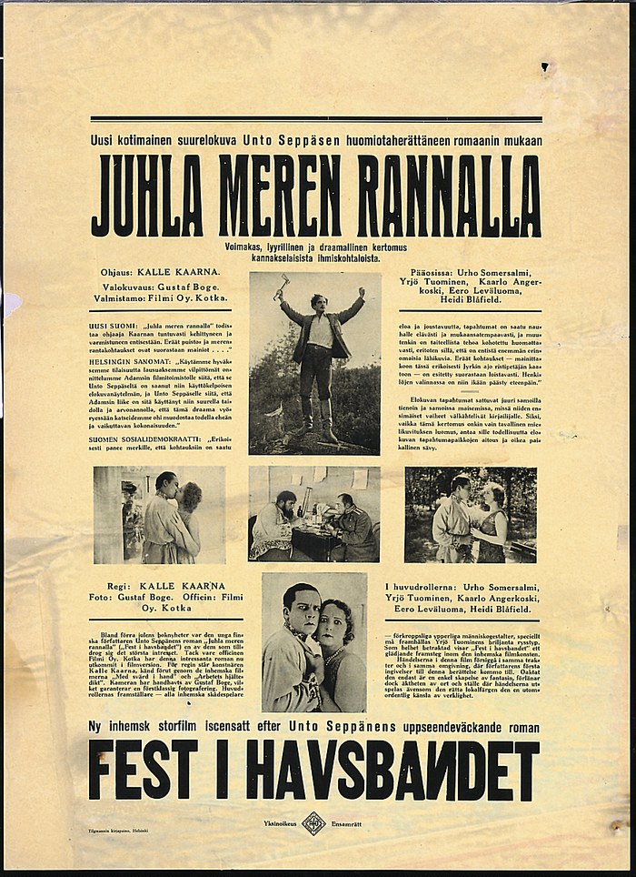 Juhla meren rannalla poster