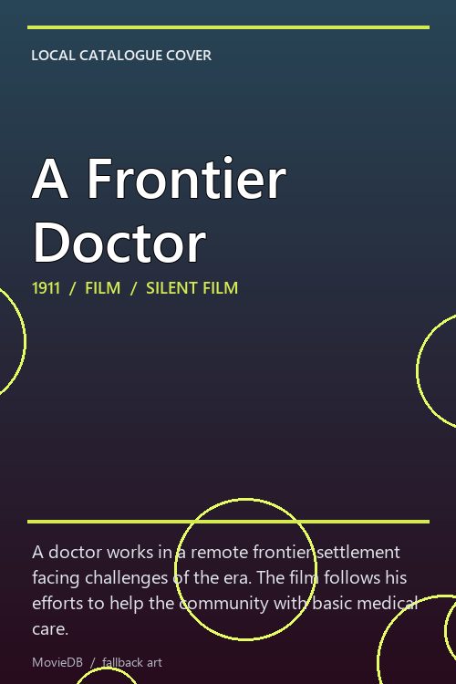 A Frontier Doctor poster