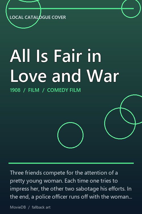 All Is Fair in Love and War poster