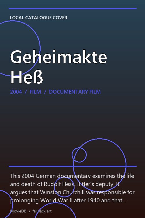 Geheimakte Heß poster