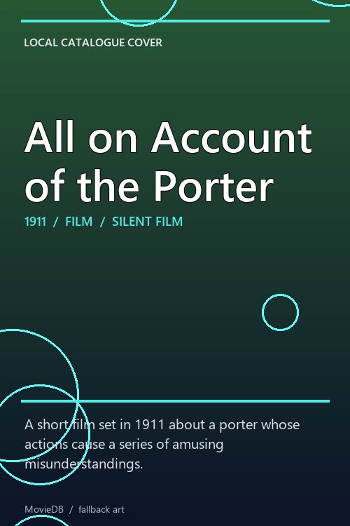 All on Account of the Porter poster
