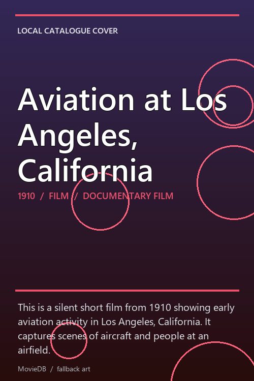 Aviation at Los Angeles, California poster