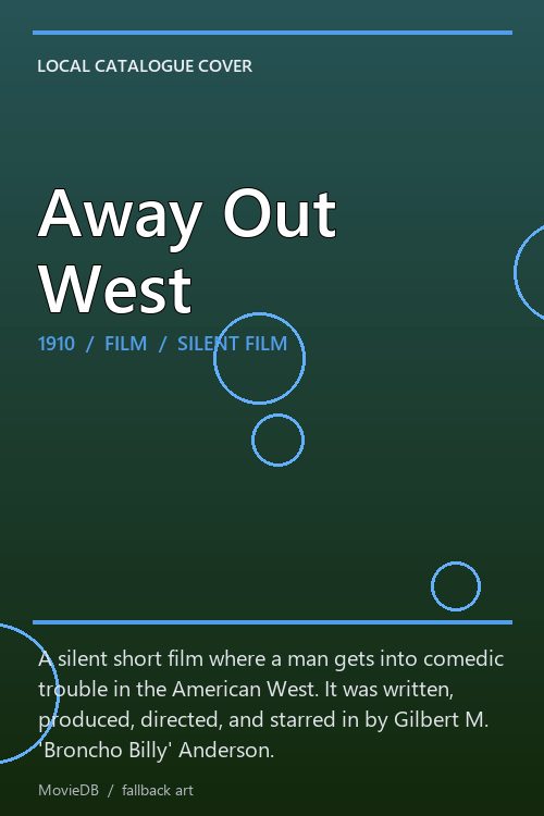 Away Out West poster