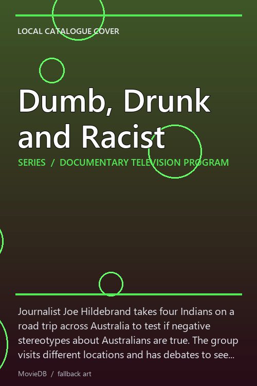 Dumb, Drunk and Racist poster