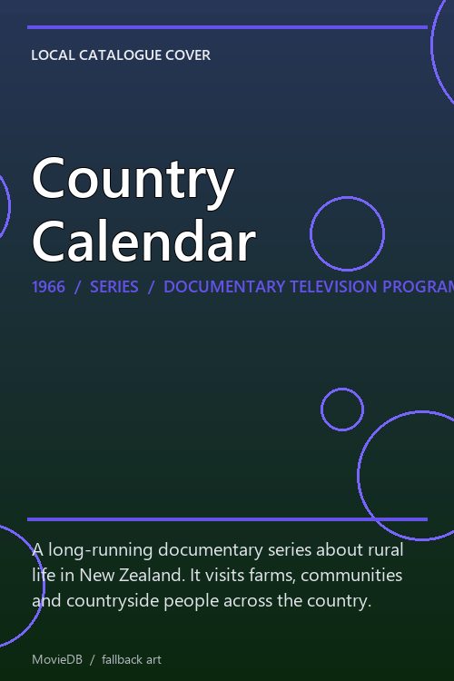 Country Calendar poster
