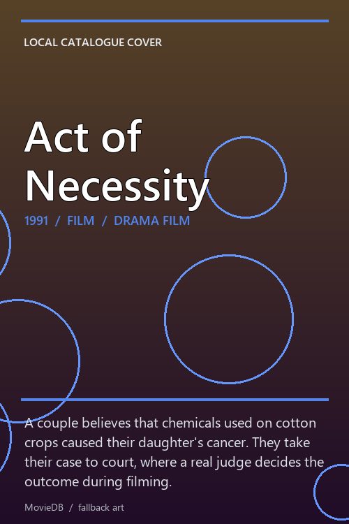 Act of Necessity poster