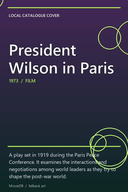 President Wilson in Paris poster
