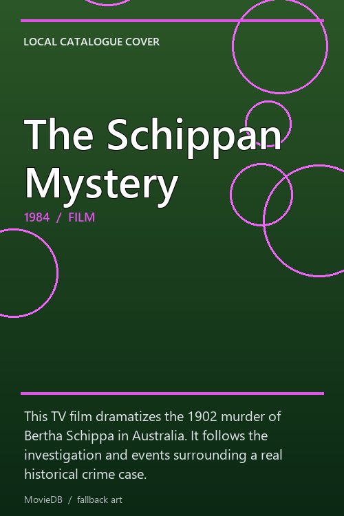 The Schippan Mystery poster
