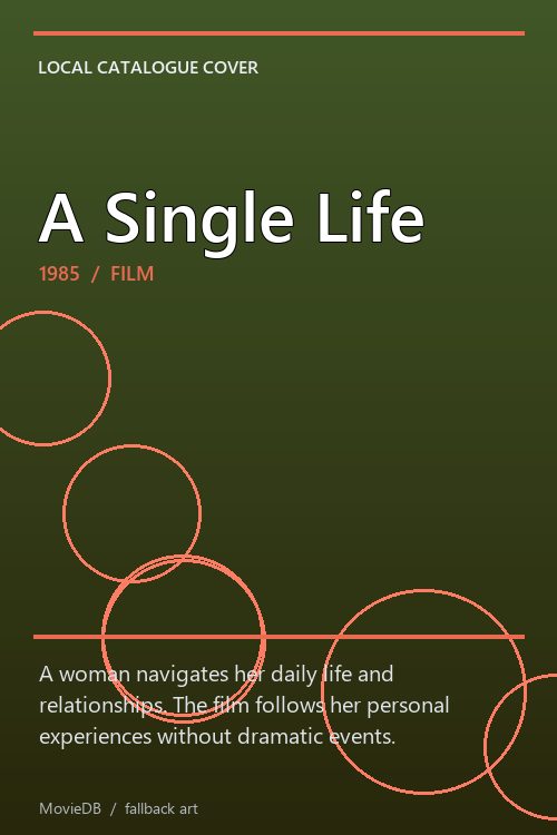 A Single Life poster