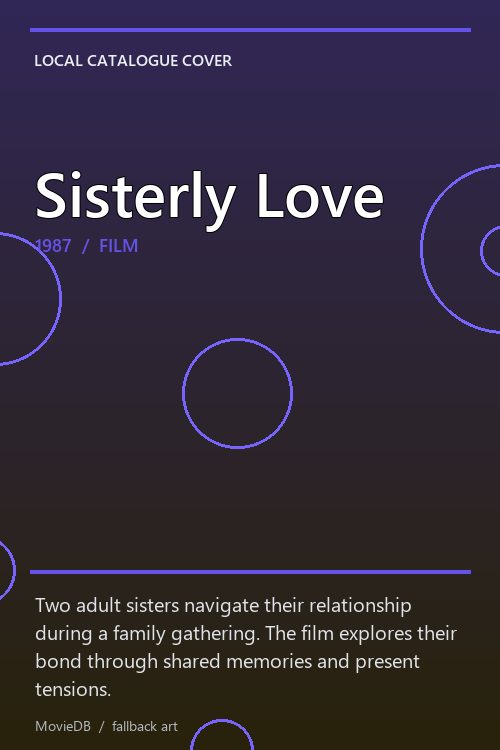 Sisterly Love poster