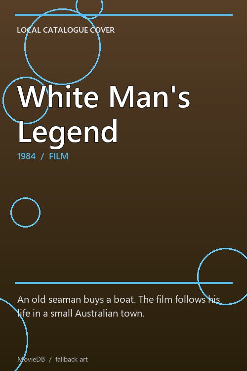 White Man's Legend poster