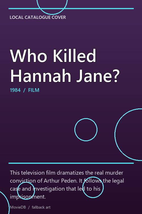 Who Killed Hannah Jane? poster