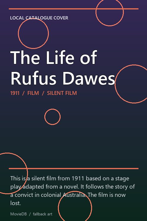 The Life of Rufus Dawes poster
