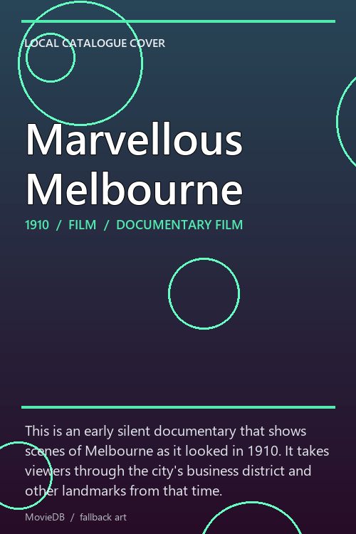 Marvellous Melbourne poster