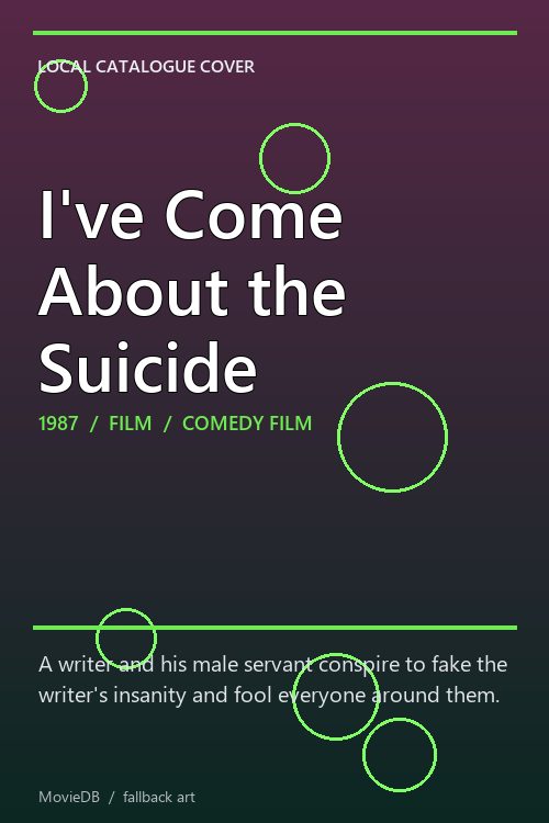 I've Come About the Suicide poster