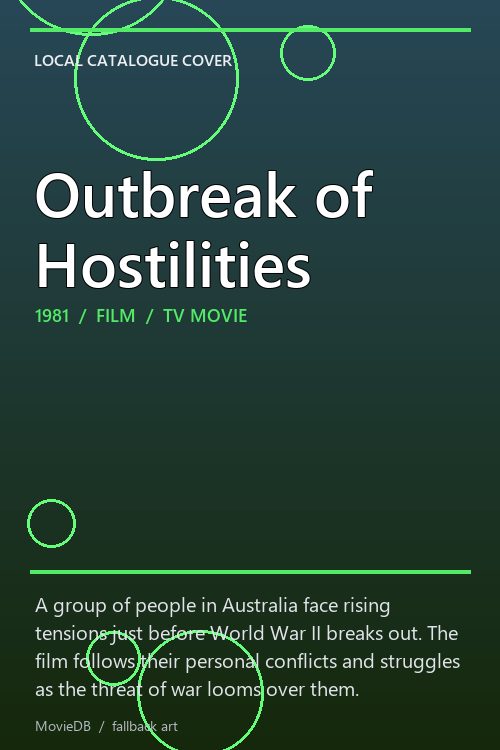Outbreak of Hostilities poster