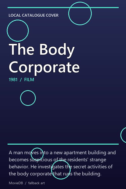 The Body Corporate poster