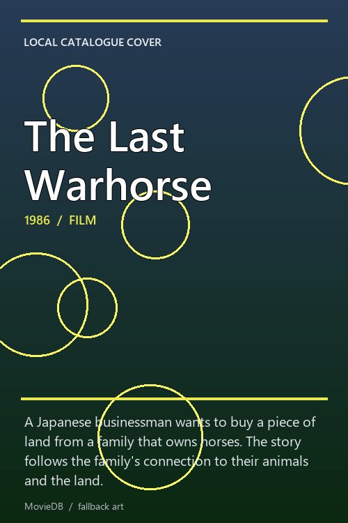 The Last Warhorse poster